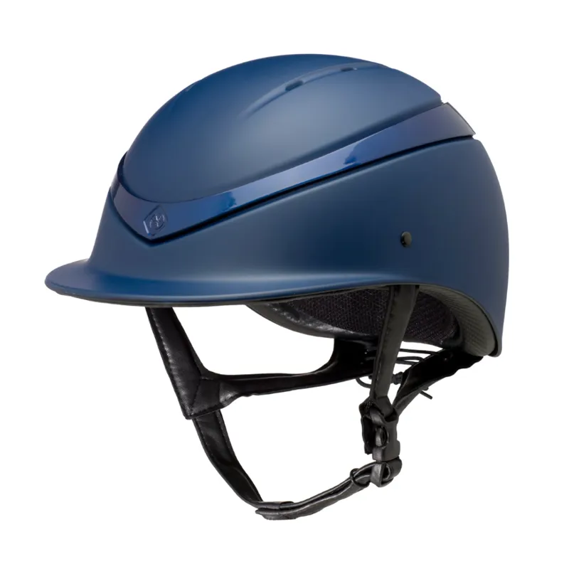 Charles Owen Navy Matt or Navy or Gloss Luna Large